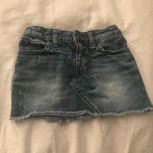 Polo ralph lauren distressed jean skirt